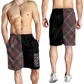 Fraser Hunting Modern Tartan Crest Men's Short - Cross Style